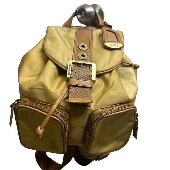The Bridge Story Backpack Bag Brown Nylon - Picture 1 of 13